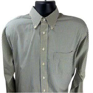 Gitman Bros Master Shirt Makers Button Down Gingham Check Long Sleeve Made USA